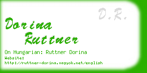 dorina ruttner business card